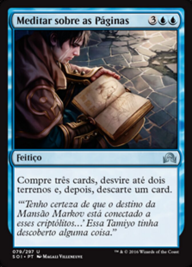 Meditar sobre as Páginas - Shadows over Innistrad