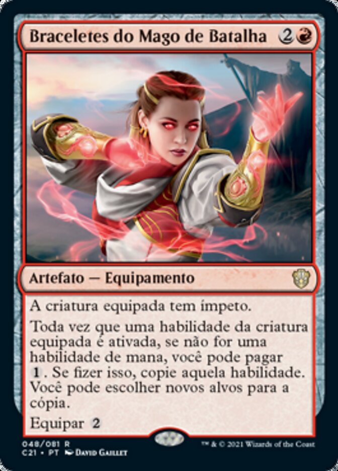 Braceletes do Mago de Batalha - Commander 2021