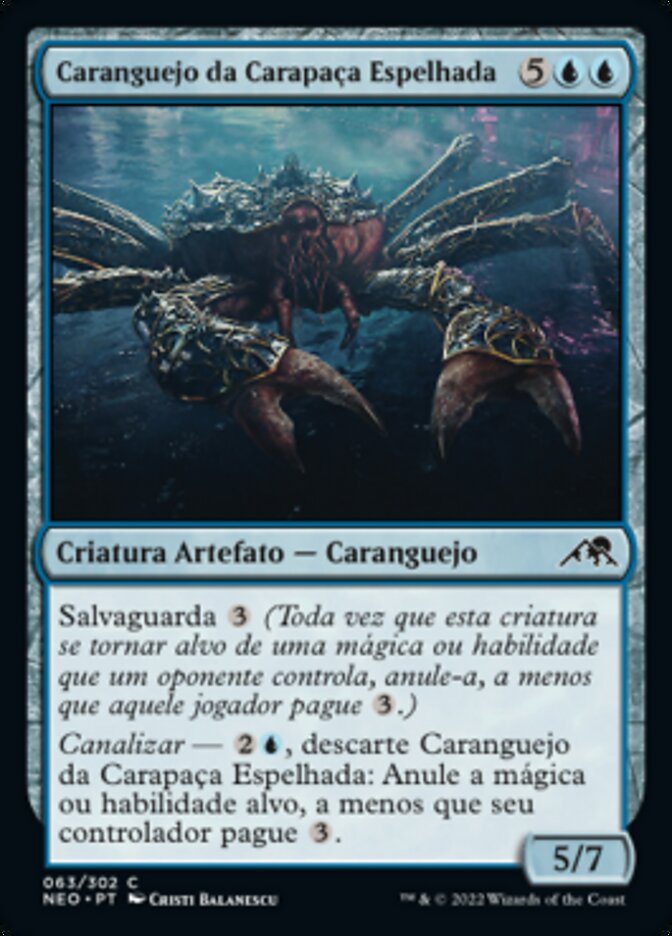Caranguejo da Carapaça Espelhada - Kamigawa: Neon Dynasty