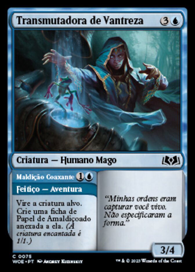 Vantress Transmuter // Croaking Curse - Wilds of Eldraine
