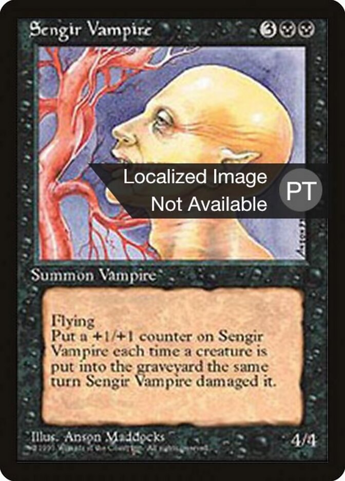 Vampiro de Sengir - Fourth Edition Foreign Black Border