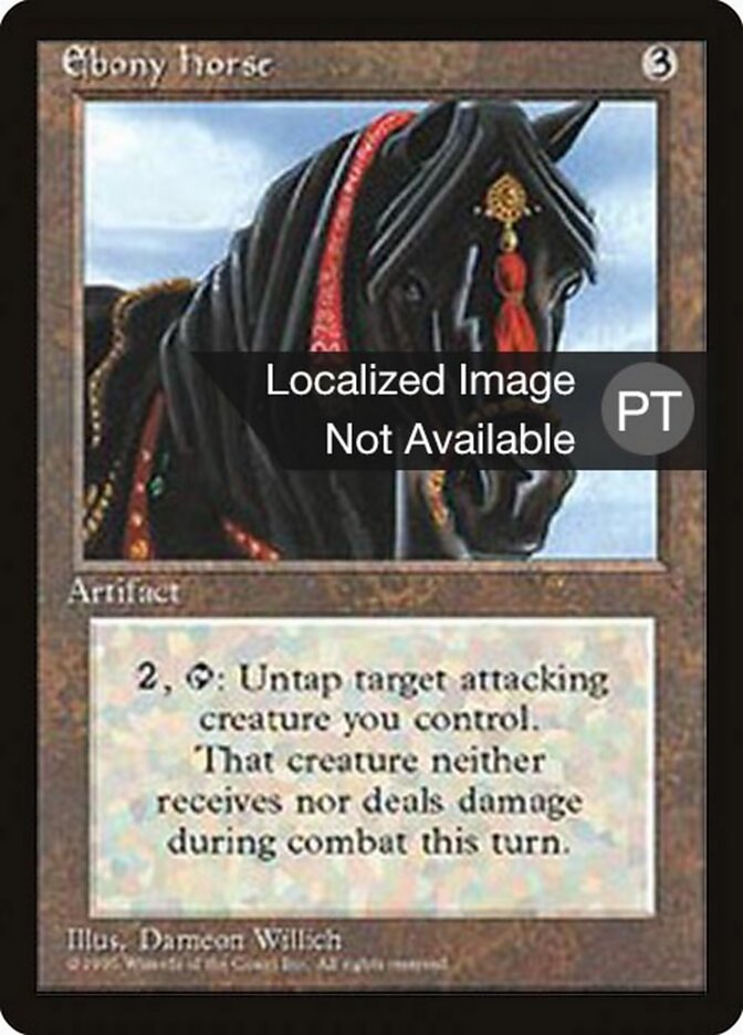 Cavalo de Ébano - Fourth Edition Foreign Black Border