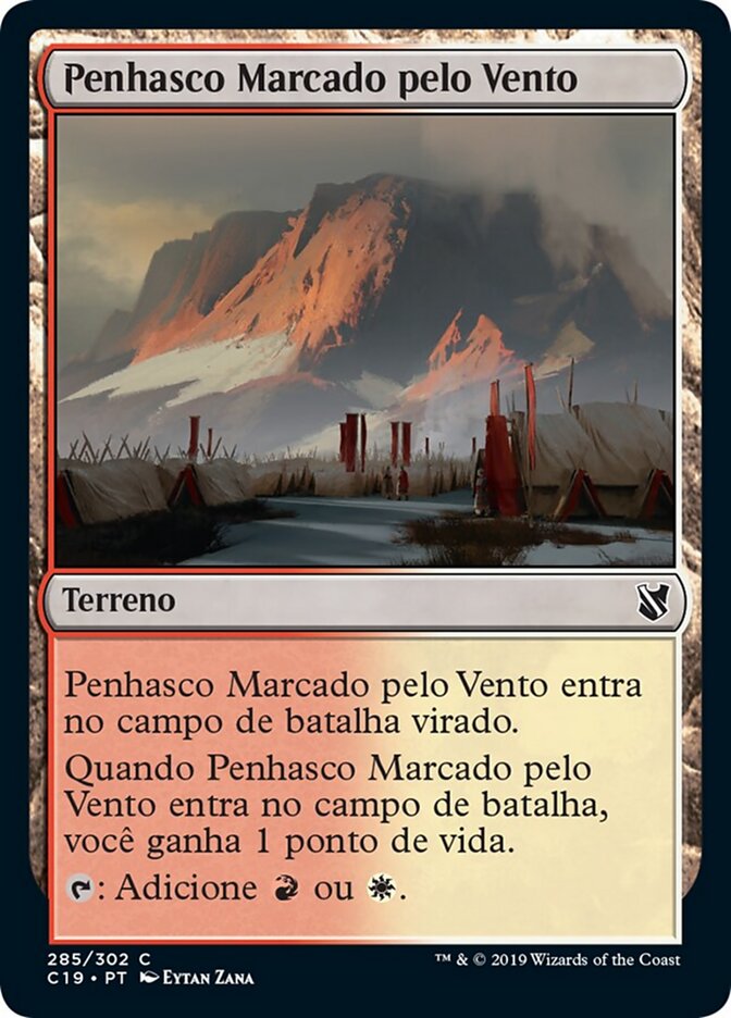 Penhasco Marcado pelo Vento - Commander 2019