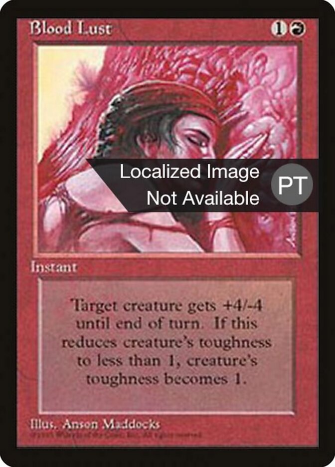 Sede de Sangue - Fourth Edition Foreign Black Border