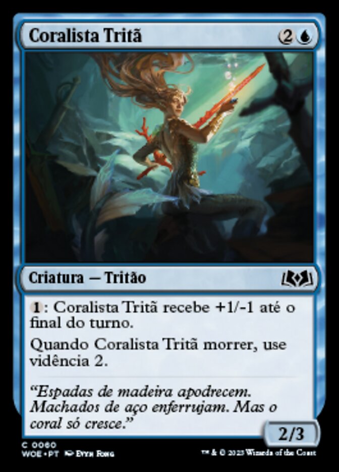 Coralista Tritã - Wilds of Eldraine