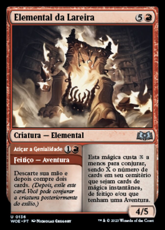 Hearth Elemental // Stoke Genius - Wilds of Eldraine