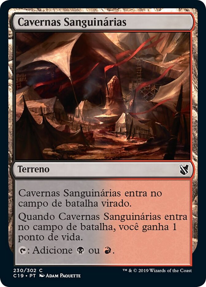 Cavernas Sanguinárias - Commander 2019