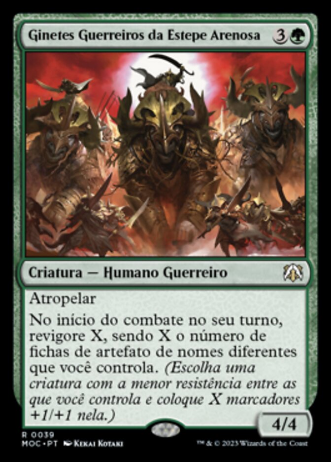 Ginetes Guerreiros da Estepe Arenosa - March of the Machine Commander