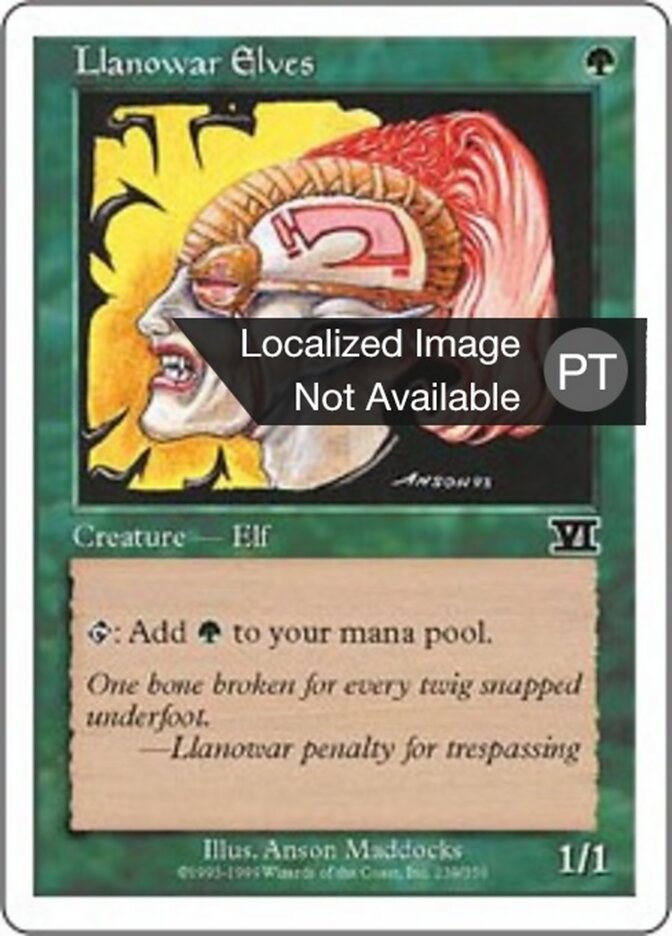 Elfos de Llanowar - Classic Sixth Edition