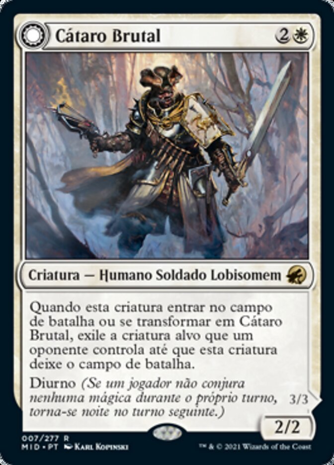 Brutal Cathar // Moonrage Brute - Innistrad: Midnight Hunt