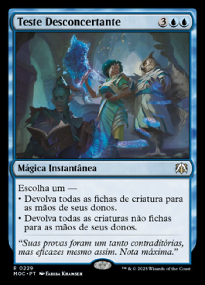 Teste Desconcertante - March of the Machine Commander