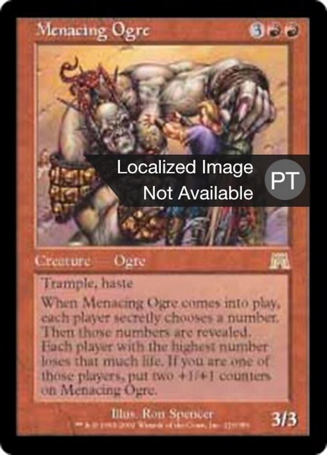 Ogre Ameaçador - Onslaught