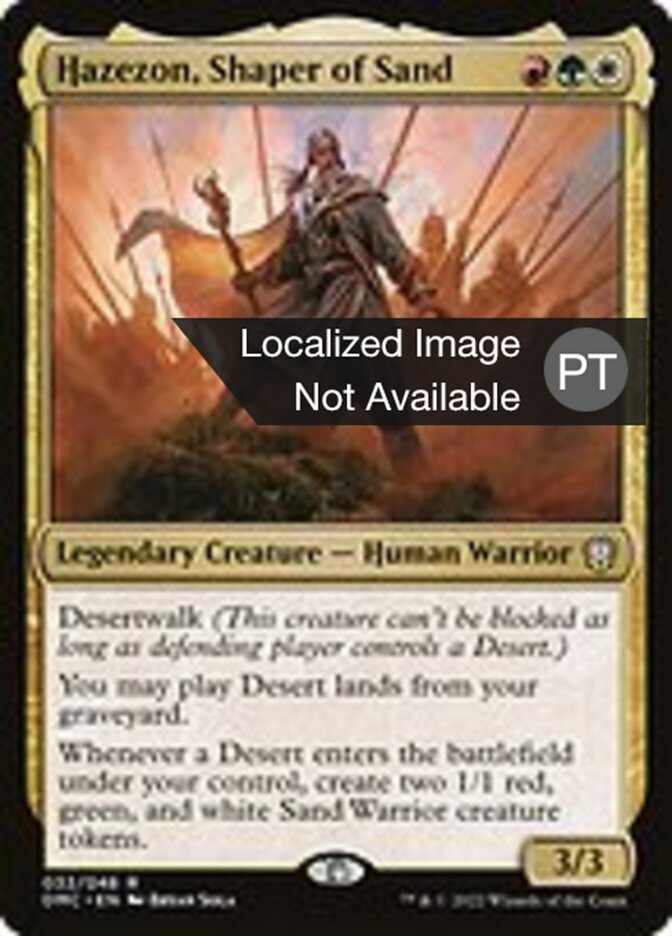 Hazezon, Moldador de Areia - Dominaria United Commander