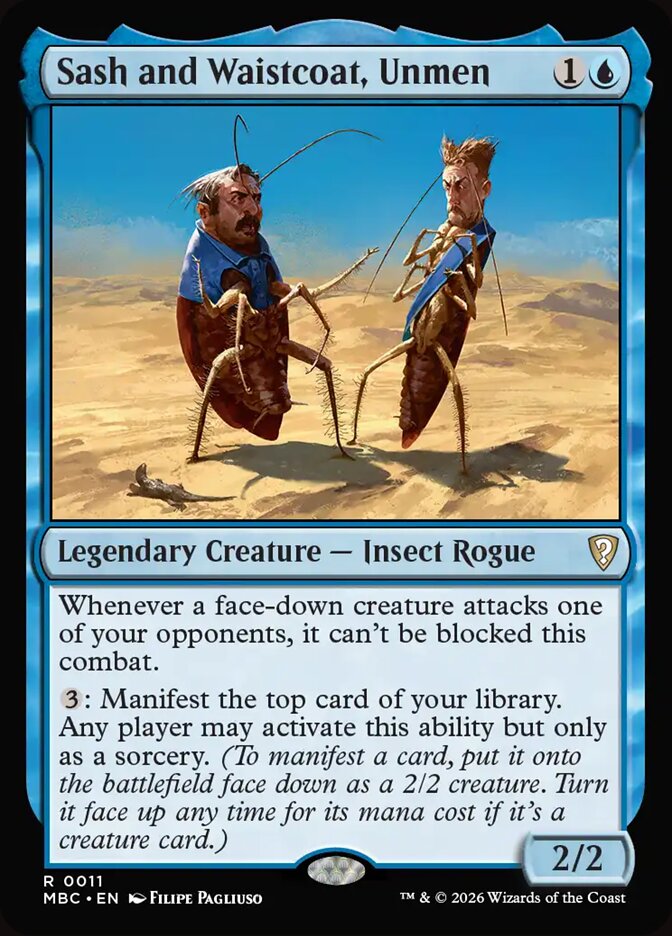 Sash and Waistcoat, Unmen - Mystery Booster Commander Edition
