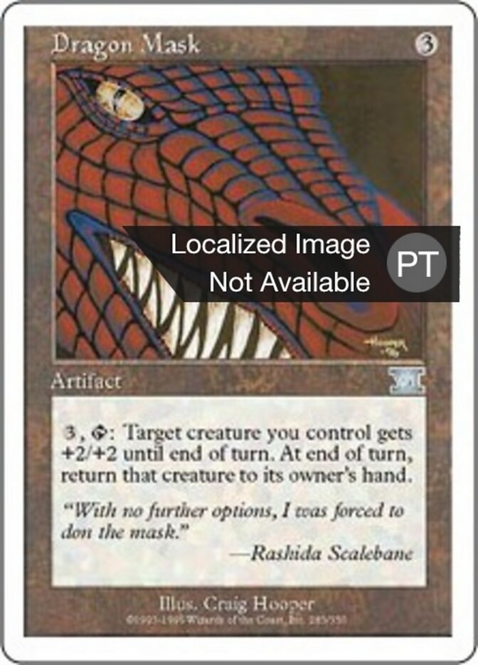 Máscara de Dragão - Classic Sixth Edition