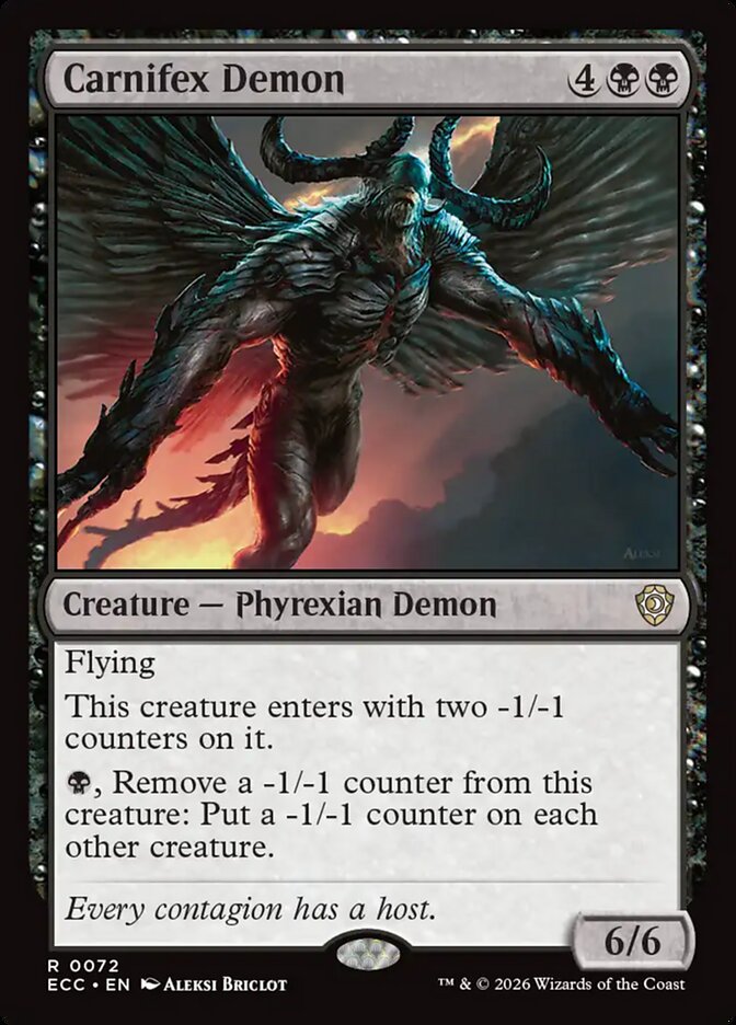 Carnifex Demon - Lorwyn Eclipsed Commander