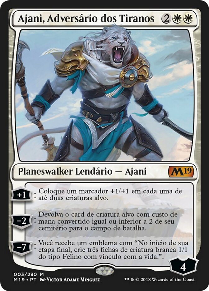 Ajani, Adversário dos Tiranos - Core Set 2019