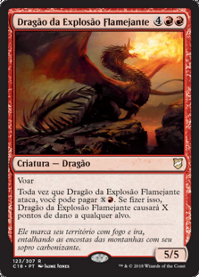 Dragão da Explosão Flamejante - Commander 2018