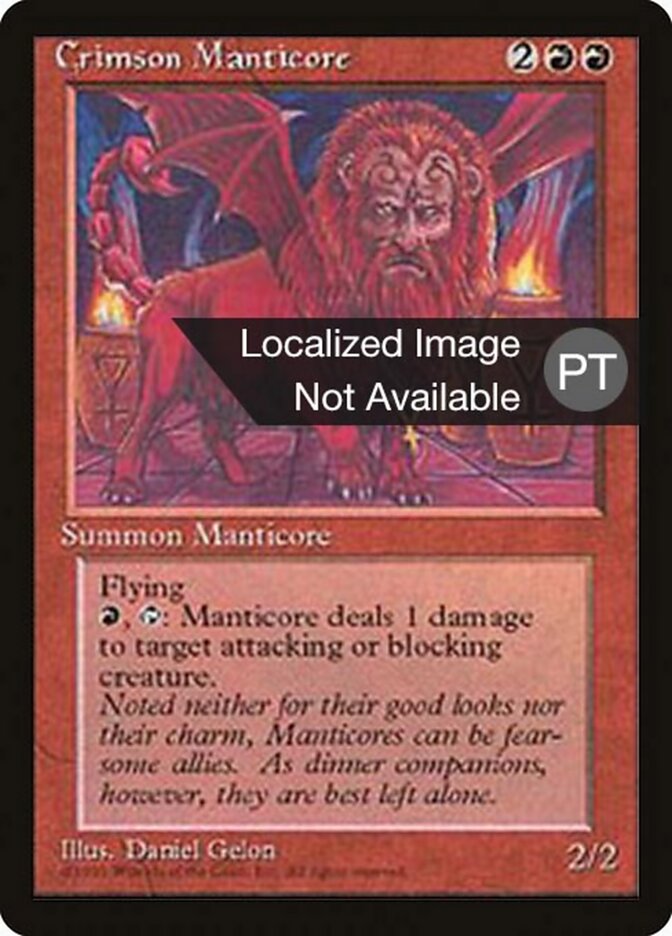 Mantícora Escarlate - Fourth Edition Foreign Black Border