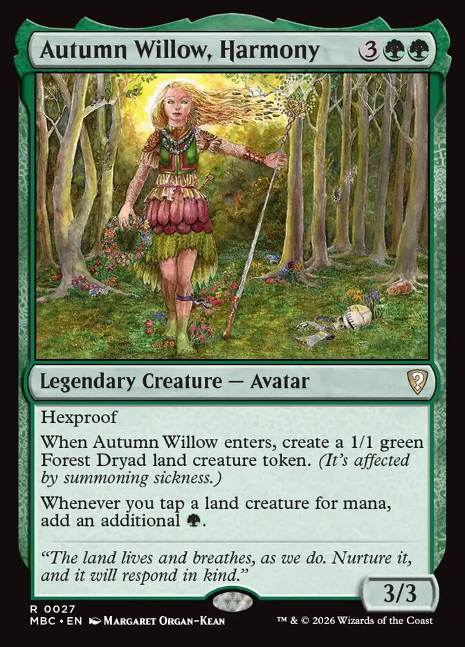 Autumn Willow, Harmony - Mystery Booster Commander Edition