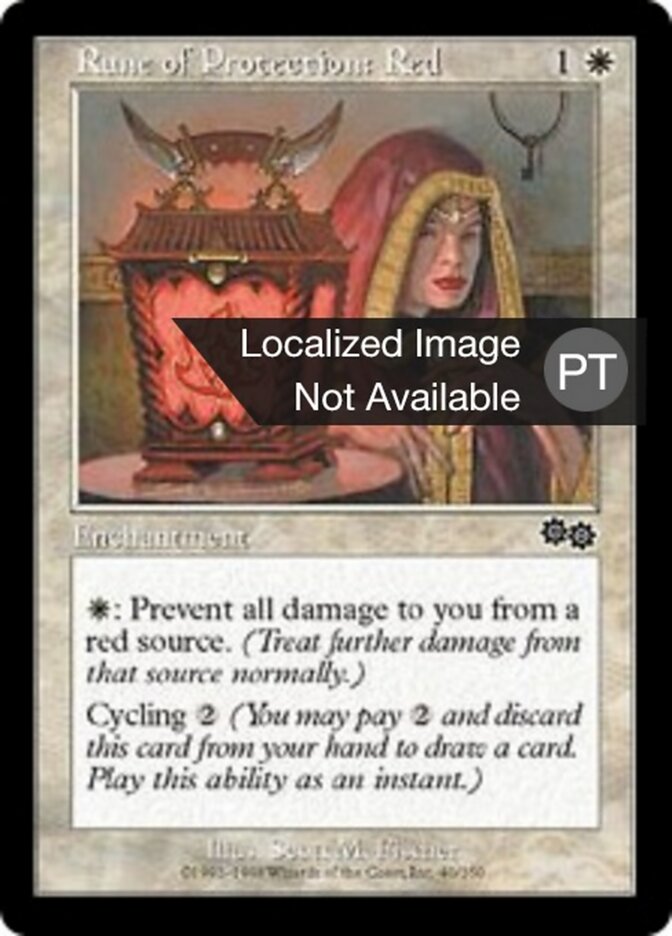 Runa de Proteção: Vermelho - Urza's Saga