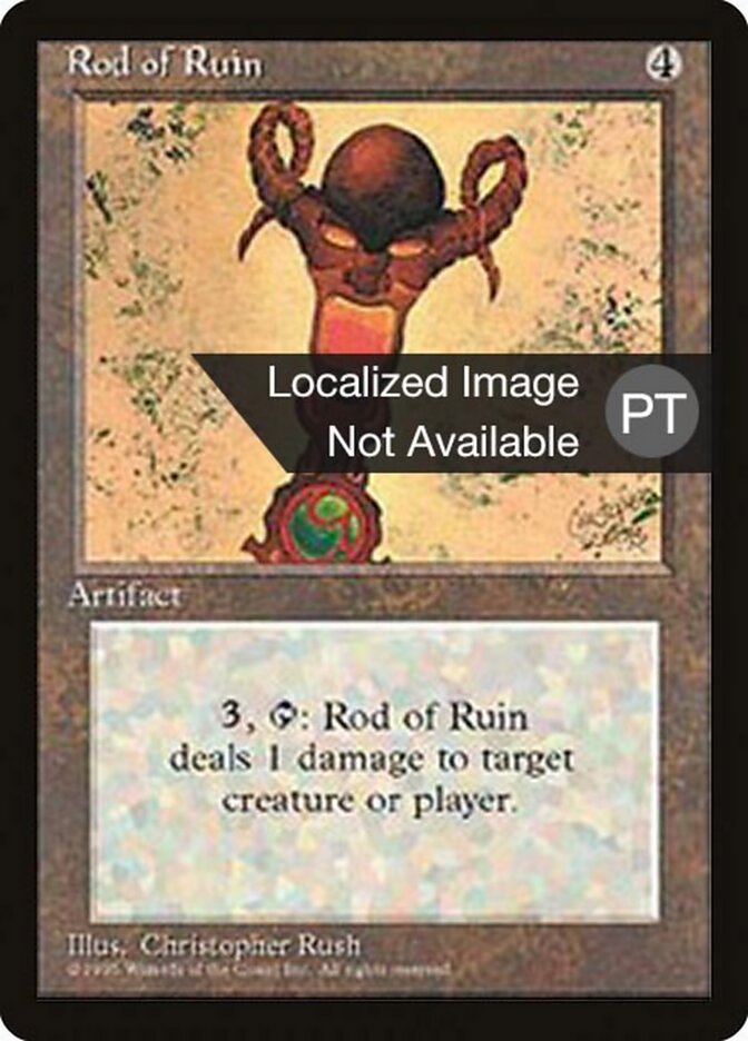 Bastão da Ruína - Fourth Edition Foreign Black Border