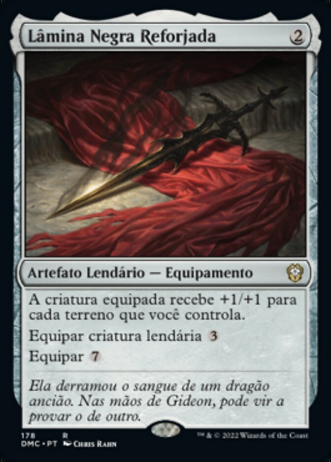 Lâmina Negra Reforjada - Dominaria United Commander
