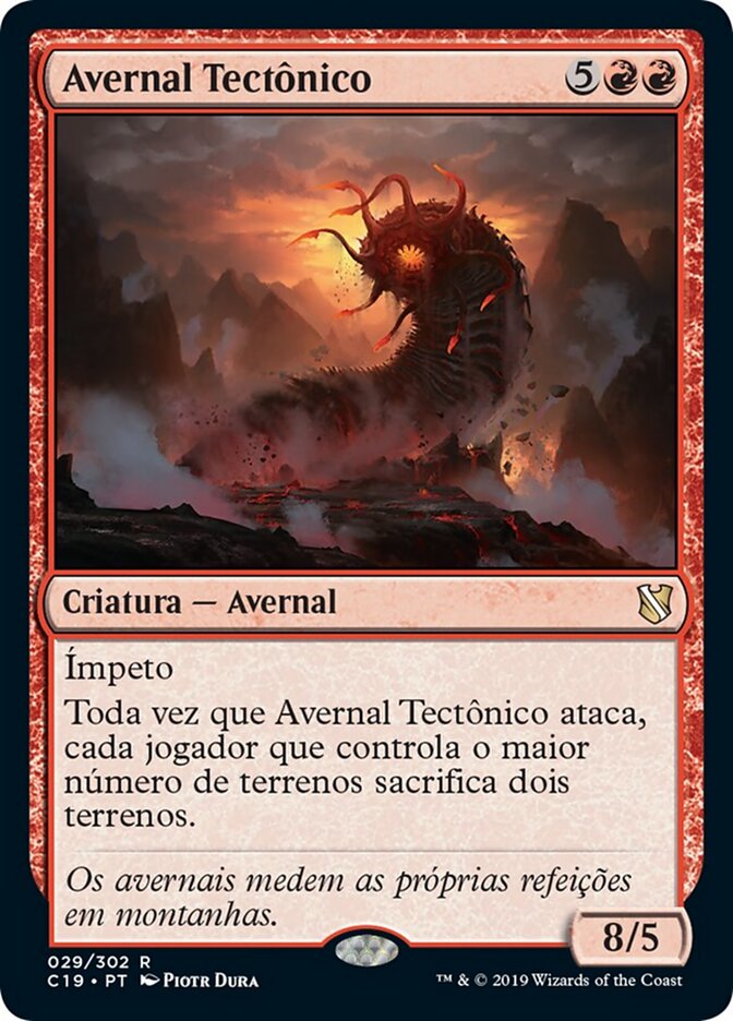Avernal Tectônico - Commander 2019