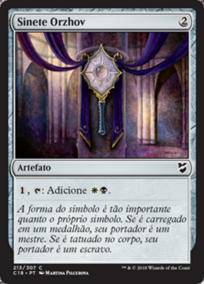 Sinete Orzhov - Commander 2018