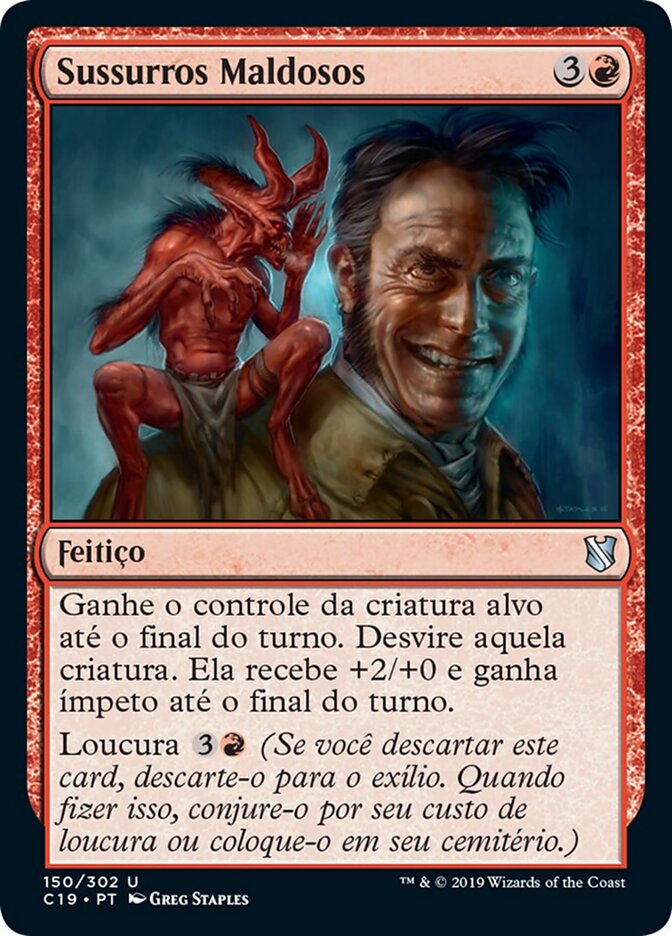 Sussurros Maldosos - Commander 2019