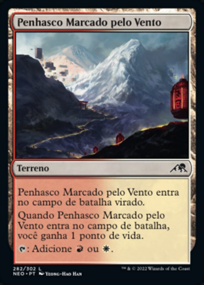 Penhasco Marcado pelo Vento - Kamigawa: Neon Dynasty