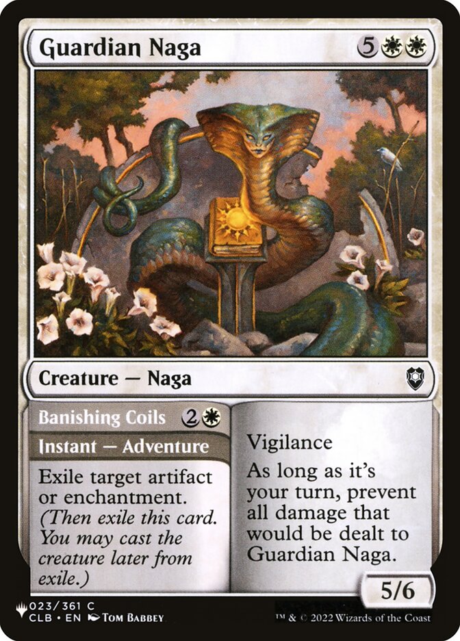 Guardian Naga // Banishing Coils - The List