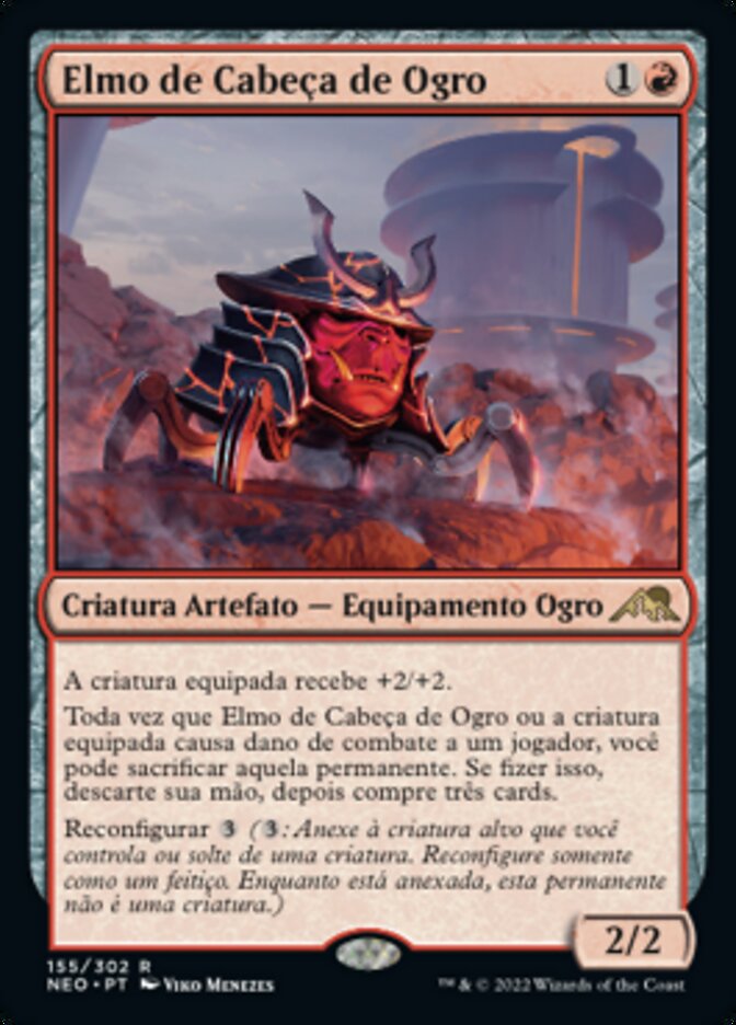 Elmo de Cabeça de Ogro - Kamigawa: Neon Dynasty