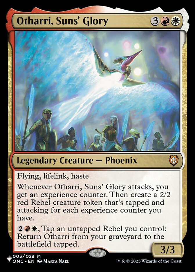 Otharri, Suns' Glory - The List