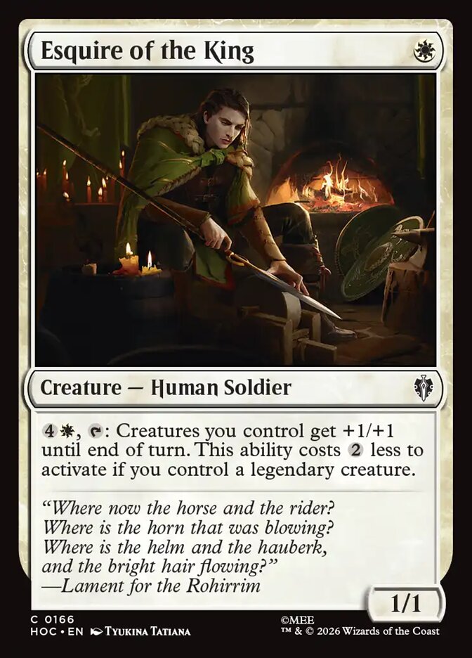 Esquire of the King - The Hobbit Eternal
