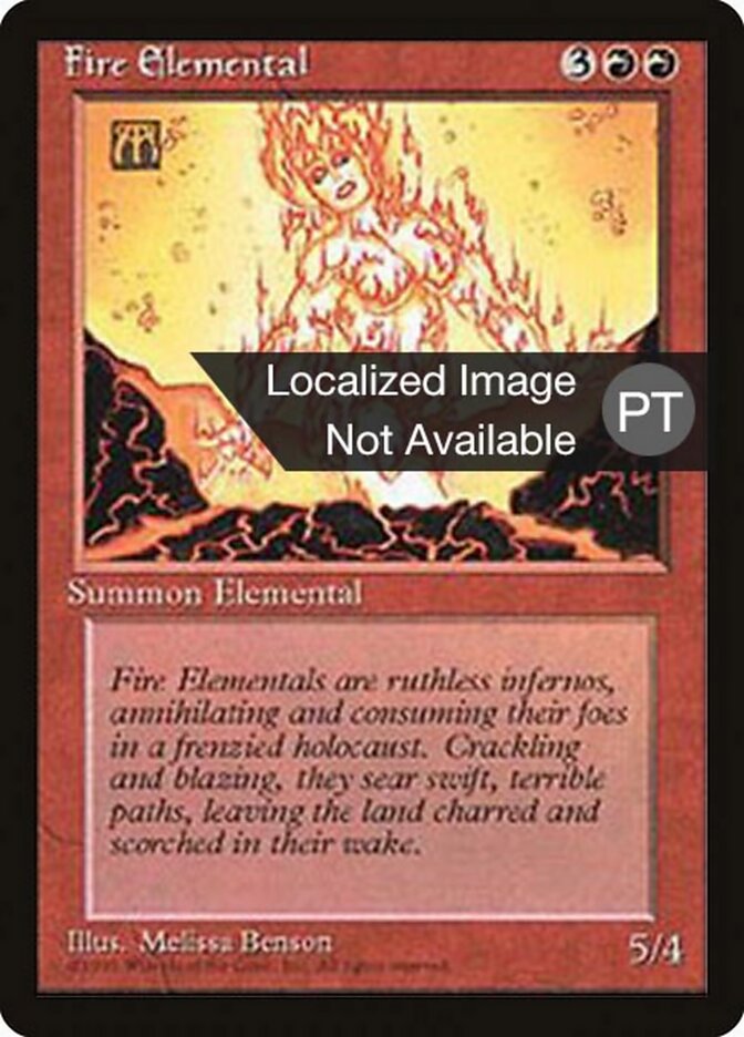 Elemental do Fogo - Fourth Edition Foreign Black Border