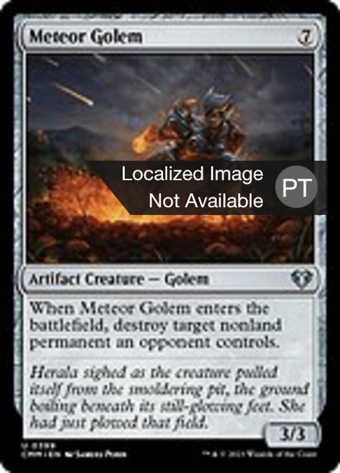 Golem Meteórico - Commander Masters