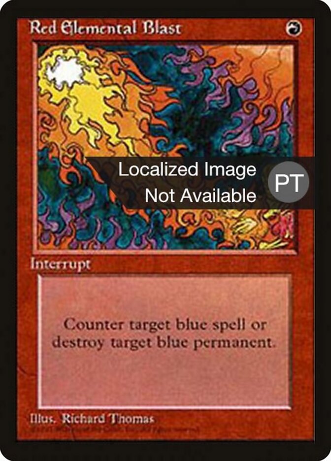 Maldição do Elemental Vermelho - Fourth Edition Foreign Black Border