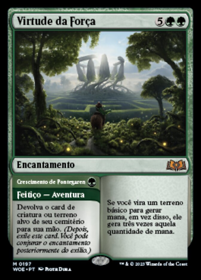 Virtue of Strength // Garenbrig Growth - Wilds of Eldraine