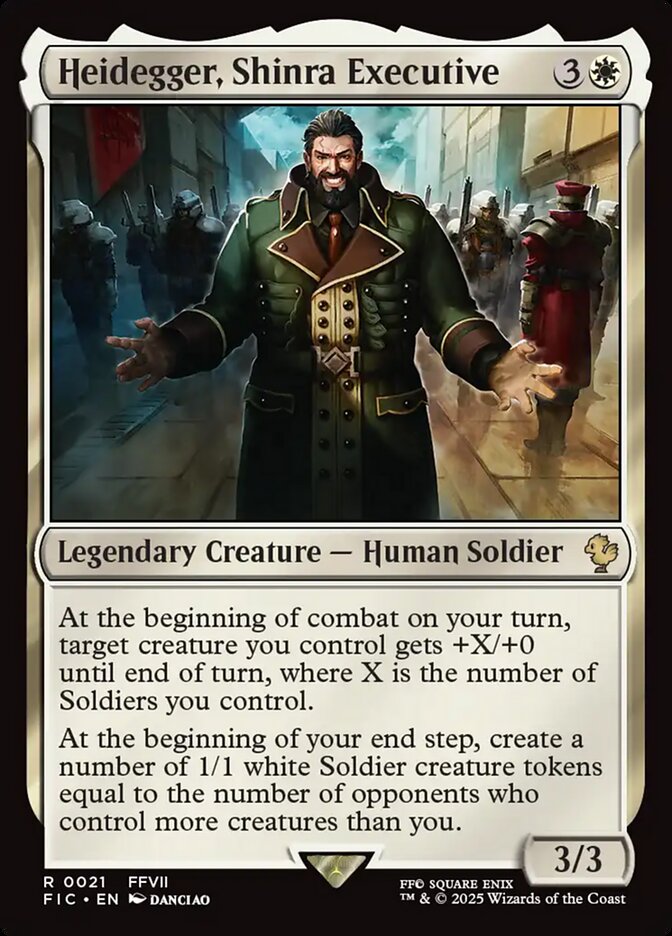 Heidegger, Shinra Executive - Final Fantasy Commander