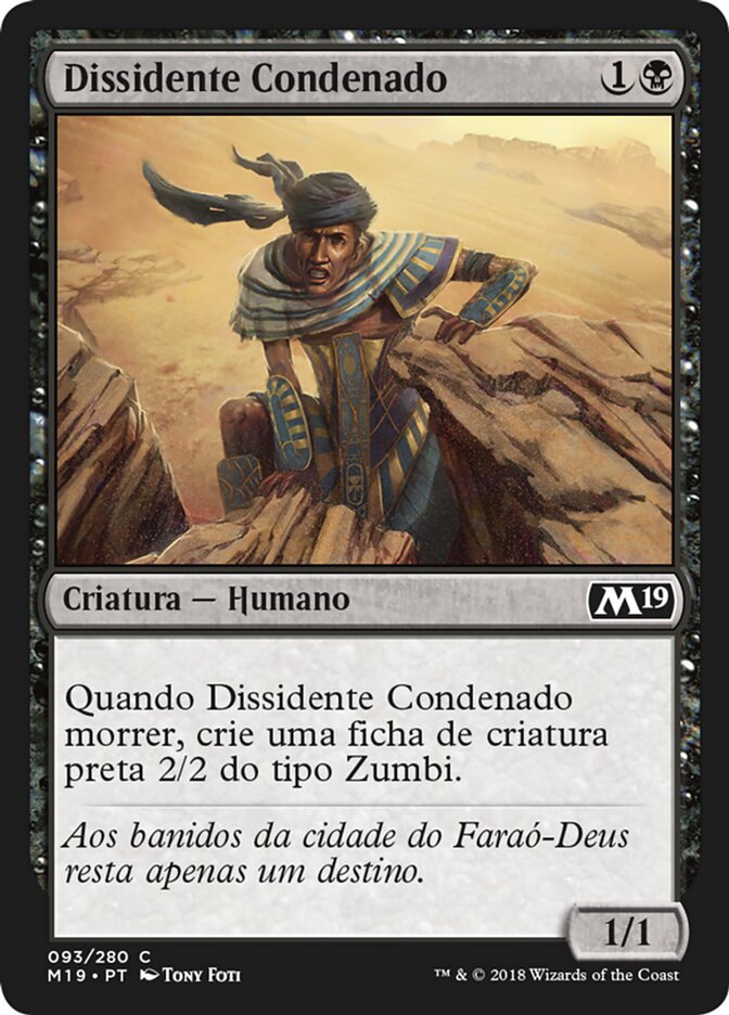 Dissidente Condenado - Core Set 2019