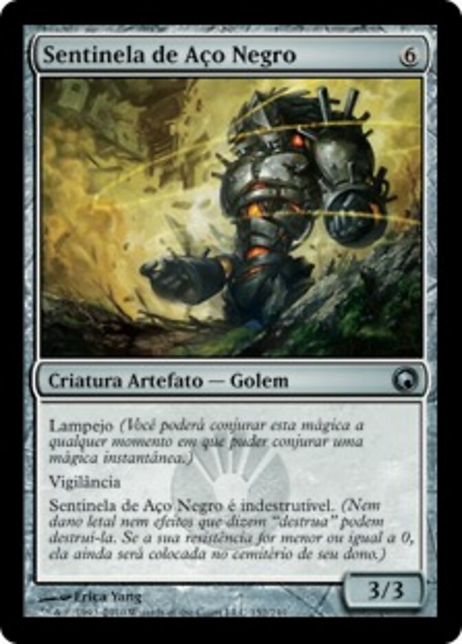 Sentinela de Aço Negro - Scars of Mirrodin