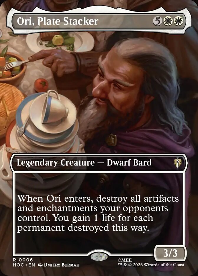 Ori, Plate Stacker - The Hobbit Eternal