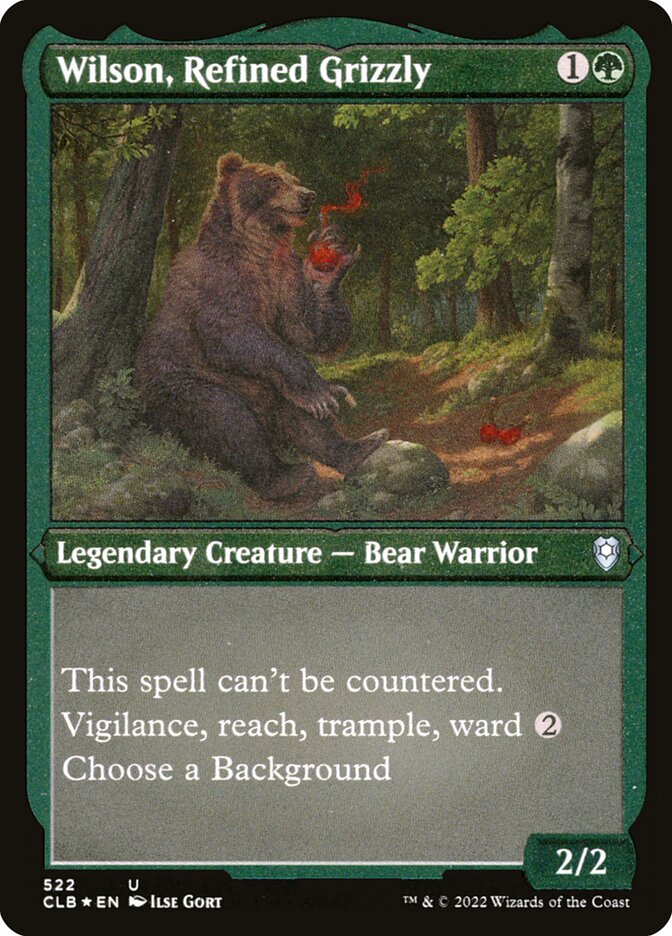 Wilson, Refined Grizzly - Commander Legends: Battle for Baldur's Gate