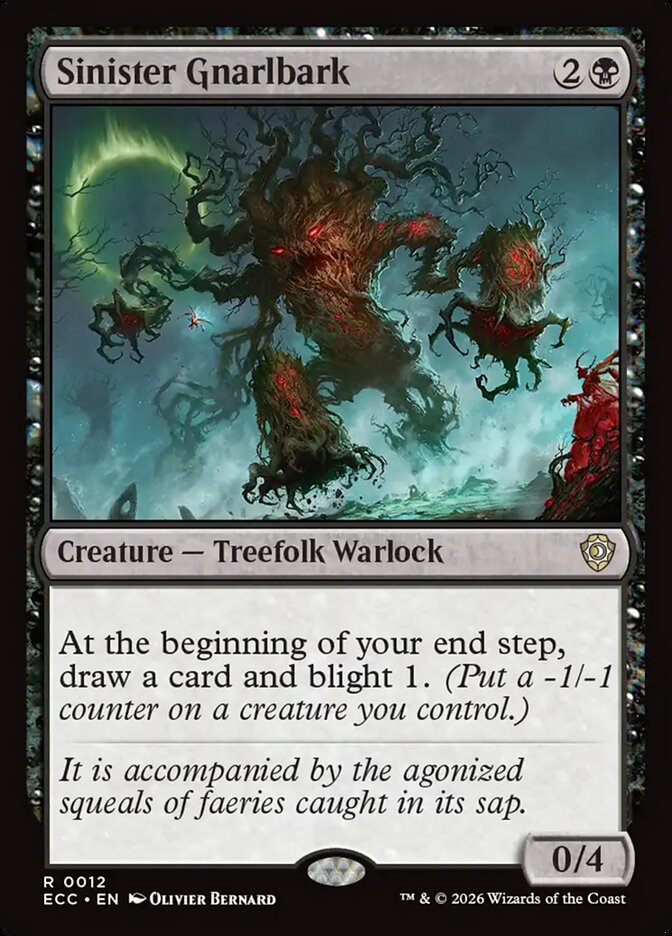 Sinister Gnarlbark - Lorwyn Eclipsed Commander