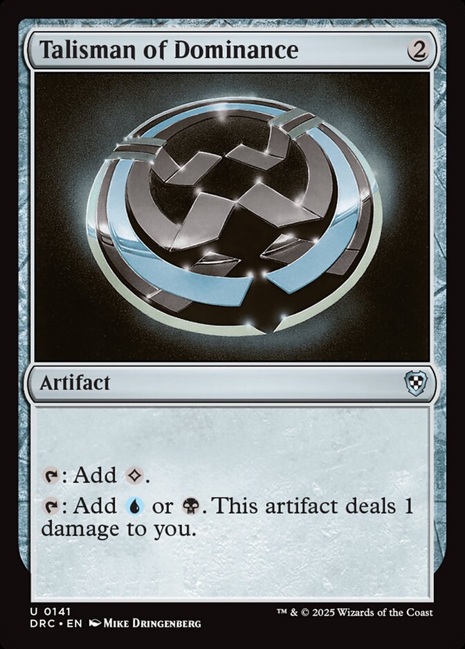 Talisman of Dominance - Aetherdrift Commander