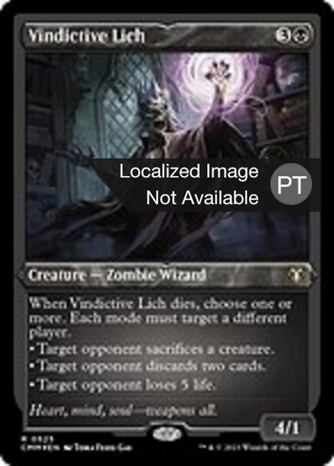 Lich Vingativo - Commander Masters
