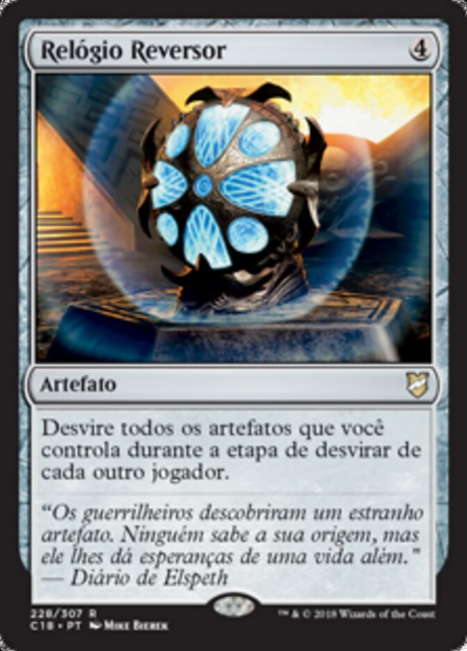 Relógio Reversor - Commander 2018