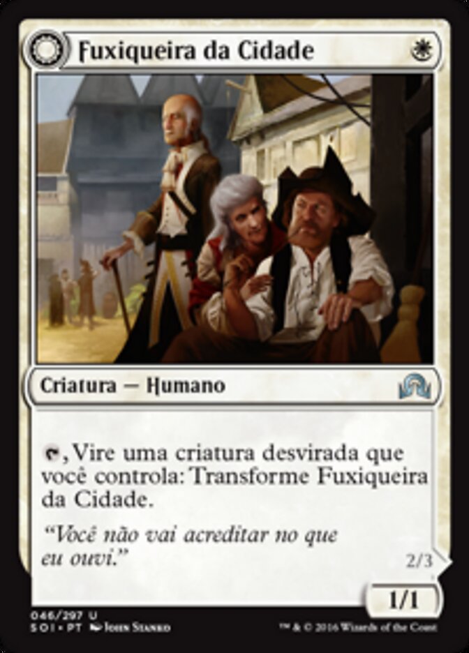 Town Gossipmonger // Incited Rabble - Shadows over Innistrad