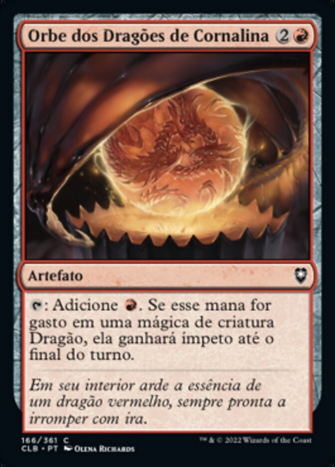 Orbe dos Dragões de Cornalina - Commander Legends: Battle for Baldur's Gate